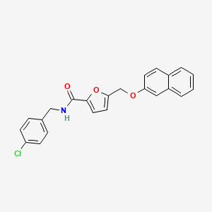 N-(4-chlorobenzyl)-5-[(2-naphthyloxy)methyl]-2-furamide