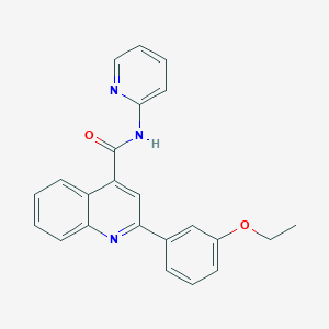 2-(3-ethoxyphenyl)-N-2-pyridinyl-4-quinolinecarboxamide