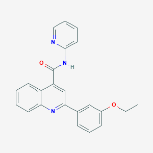 molecular formula C23H19N3O2 B3436555 2-(3-ethoxyphenyl)-N-2-pyridinyl-4-quinolinecarboxamide 