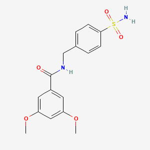 molecular formula C16H18N2O5S B3436571 N-[4-(aminosulfonyl)benzyl]-3,5-dimethoxybenzamide 