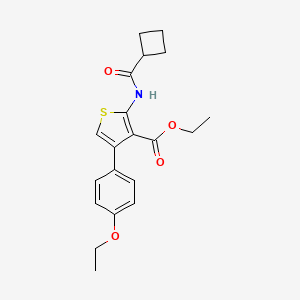 ethyl 2-[(cyclobutylcarbonyl)amino]-4-(4-ethoxyphenyl)-3-thiophenecarboxylate