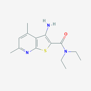3-amino-N,N-diethyl-4,6-dimethylthieno[2,3-b]pyridine-2-carboxamide