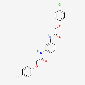 molecular formula C22H18Cl2N2O4 B3436608 N,N'-1,3-phenylenebis[2-(4-chlorophenoxy)acetamide] 