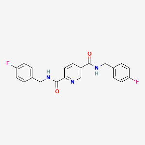 N,N'-bis(4-fluorobenzyl)-2,5-pyridinedicarboxamide