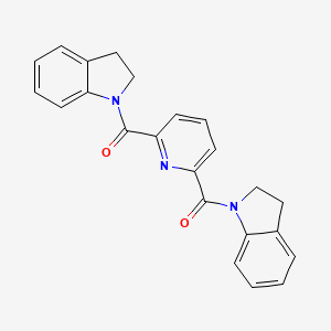 molecular formula C23H19N3O2 B3436680 1,1'-(2,6-pyridinediyldicarbonyl)diindoline 
