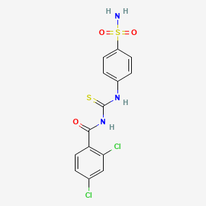 N-({[4-(aminosulfonyl)phenyl]amino}carbonothioyl)-2,4-dichlorobenzamide