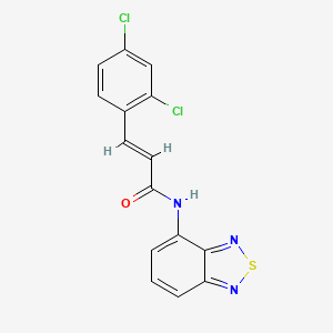 molecular formula C15H9Cl2N3OS B3436812 N-2,1,3-benzothiadiazol-4-yl-3-(2,4-dichlorophenyl)acrylamide 
