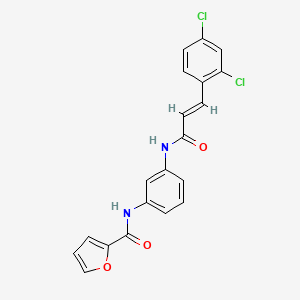 N-(3-{[3-(2,4-dichlorophenyl)acryloyl]amino}phenyl)-2-furamide