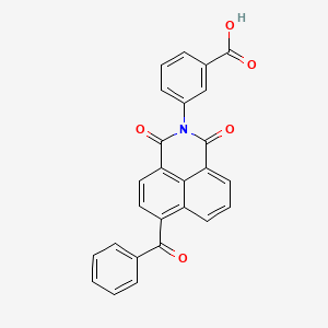 molecular formula C26H15NO5 B3436826 3-(6-benzoyl-1,3-dioxo-1H-benzo[de]isoquinolin-2(3H)-yl)benzoic acid 