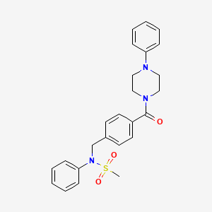 N-phenyl-N-{4-[(4-phenyl-1-piperazinyl)carbonyl]benzyl}methanesulfonamide