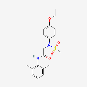 N~1~-(2,6-dimethylphenyl)-N~2~-(4-ethoxyphenyl)-N~2~-(methylsulfonyl)glycinamide