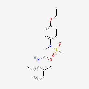 molecular formula C19H24N2O4S B3436877 N~1~-(2,6-dimethylphenyl)-N~2~-(4-ethoxyphenyl)-N~2~-(methylsulfonyl)glycinamide 