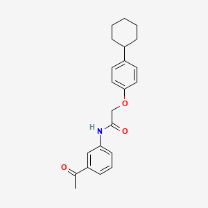 N-(3-acetylphenyl)-2-(4-cyclohexylphenoxy)acetamide