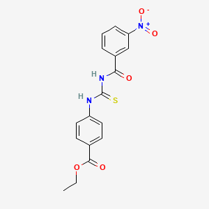 ethyl 4-({[(3-nitrobenzoyl)amino]carbonothioyl}amino)benzoate