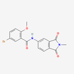 5-bromo-2-methoxy-N-(2-methyl-1,3-dioxo-2,3-dihydro-1H-isoindol-5-yl)benzamide