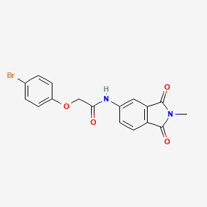 2-(4-bromophenoxy)-N-(2-methyl-1,3-dioxo-2,3-dihydro-1H-isoindol-5-yl)acetamide