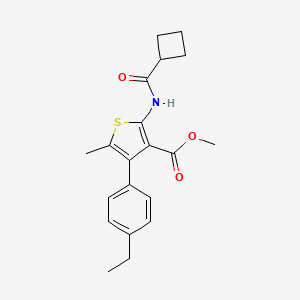 methyl 2-[(cyclobutylcarbonyl)amino]-4-(4-ethylphenyl)-5-methyl-3-thiophenecarboxylate