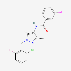 N-[1-(2-chloro-6-fluorobenzyl)-3,5-dimethyl-1H-pyrazol-4-yl]-3-iodobenzamide