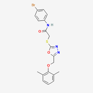 N-(4-bromophenyl)-2-({5-[(2,6-dimethylphenoxy)methyl]-1,3,4-oxadiazol-2-yl}thio)acetamide