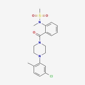 N-(2-{[4-(5-chloro-2-methylphenyl)-1-piperazinyl]carbonyl}phenyl)-N-methylmethanesulfonamide