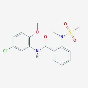 N-(5-chloro-2-methoxyphenyl)-2-[methyl(methylsulfonyl)amino]benzamide