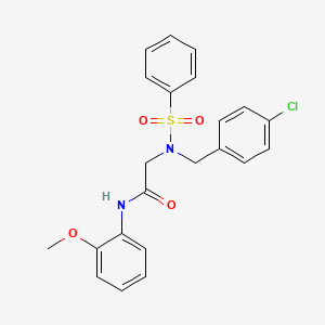N~2~-(4-chlorobenzyl)-N~1~-(2-methoxyphenyl)-N~2~-(phenylsulfonyl)glycinamide