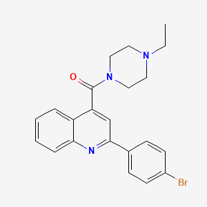 molecular formula C22H22BrN3O B3437367 2-(4-bromophenyl)-4-[(4-ethyl-1-piperazinyl)carbonyl]quinoline 