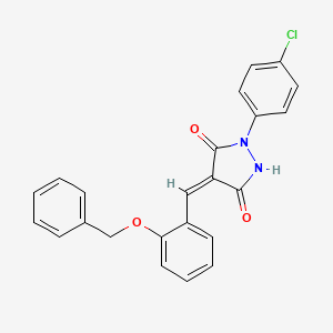 4-[2-(benzyloxy)benzylidene]-1-(4-chlorophenyl)-3,5-pyrazolidinedione