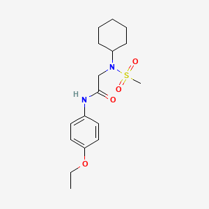 N~2~-cyclohexyl-N~1~-(4-ethoxyphenyl)-N~2~-(methylsulfonyl)glycinamide