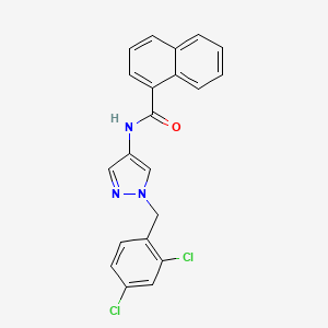 N-[1-(2,4-dichlorobenzyl)-1H-pyrazol-4-yl]-1-naphthamide