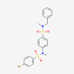 molecular formula C20H19BrN2O4S2 B3437521 N-(4-{[benzyl(methyl)amino]sulfonyl}phenyl)-4-bromobenzenesulfonamide 
