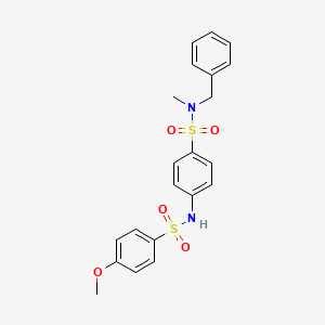 molecular formula C21H22N2O5S2 B3437522 N-(4-{[benzyl(methyl)amino]sulfonyl}phenyl)-4-methoxybenzenesulfonamide 
