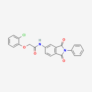 2-(2-chlorophenoxy)-N-(1,3-dioxo-2-phenyl-2,3-dihydro-1H-isoindol-5-yl)acetamide