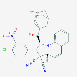 1-(1-adamantylcarbonyl)-2-{4-chloro-3-nitrophenyl}-1,2-dihydropyrrolo[1,2-a]quinoline-3,3(3aH)-dicarbonitrile