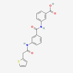 molecular formula C20H16N2O4S B3437669 3-({3-[(2-thienylacetyl)amino]benzoyl}amino)benzoic acid 
