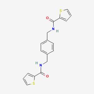 molecular formula C18H16N2O2S2 B3437721 N,N'-[1,4-phenylenebis(methylene)]di(2-thiophenecarboxamide) 