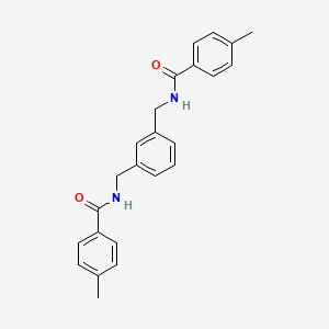 molecular formula C24H24N2O2 B3437727 N,N'-[1,3-phenylenebis(methylene)]bis(4-methylbenzamide) 