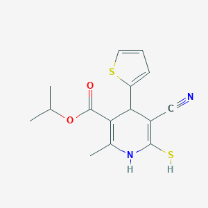 Isopropyl 5-cyano-2-methyl-6-sulfanyl-4-(2-thienyl)-1,4-dihydro-3-pyridinecarboxylate