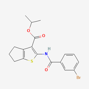 isopropyl 2-[(3-bromobenzoyl)amino]-5,6-dihydro-4H-cyclopenta[b]thiophene-3-carboxylate