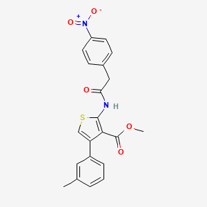 methyl 4-(3-methylphenyl)-2-{[(4-nitrophenyl)acetyl]amino}-3-thiophenecarboxylate