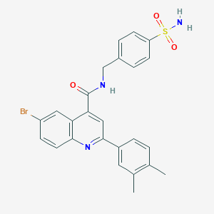 N-[4-(aminosulfonyl)benzyl]-6-bromo-2-(3,4-dimethylphenyl)-4-quinolinecarboxamide