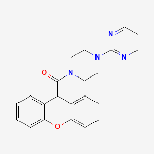 molecular formula C22H20N4O2 B3437806 2-[4-(9H-xanthen-9-ylcarbonyl)-1-piperazinyl]pyrimidine 