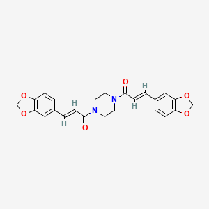 1,4-bis[3-(1,3-benzodioxol-5-yl)acryloyl]piperazine