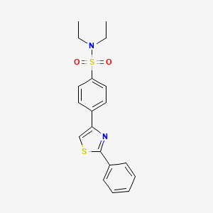 N,N-diethyl-4-(2-phenyl-1,3-thiazol-4-yl)benzenesulfonamide