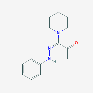 molecular formula C14H19N3O B3437839 1-(phenylhydrazono)-1-(1-piperidinyl)acetone 