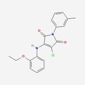 3-chloro-4-[(2-ethoxyphenyl)amino]-1-(3-methylphenyl)-1H-pyrrole-2,5-dione