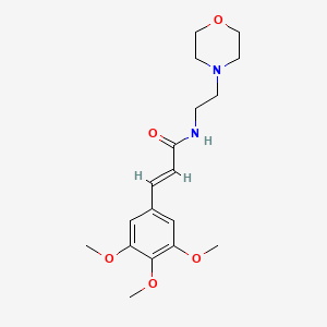 N-[2-(4-morpholinyl)ethyl]-3-(3,4,5-trimethoxyphenyl)acrylamide