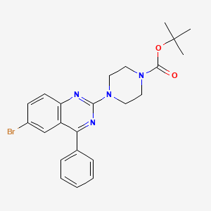 molecular formula C23H25BrN4O2 B3437876 tert-butyl 4-(6-bromo-4-phenyl-2-quinazolinyl)-1-piperazinecarboxylate 