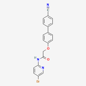 N-(5-bromo-2-pyridinyl)-2-[(4'-cyano-4-biphenylyl)oxy]acetamide