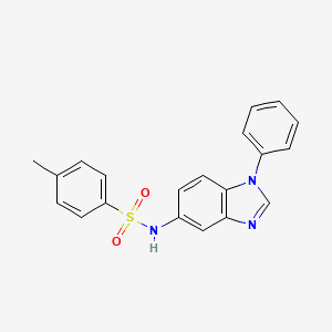 molecular formula C20H17N3O2S B3437909 4-methyl-N-(1-phenyl-1H-benzimidazol-5-yl)benzenesulfonamide 